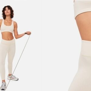 New Mate The Label Midi Leggings Size XS Bone Color